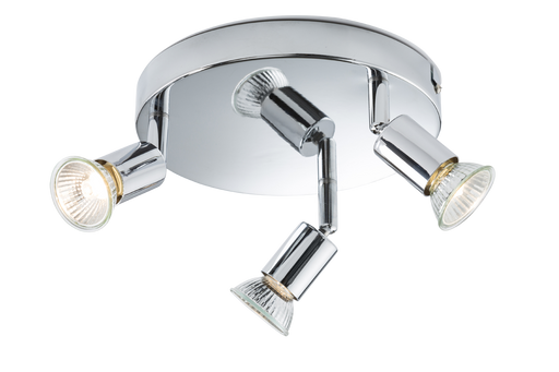 Knightsbridge NSPGU3C 230V GU10  Triple SpotLight - Chrome Interior Spot Lights Knightsbridge - Sparks Warehouse