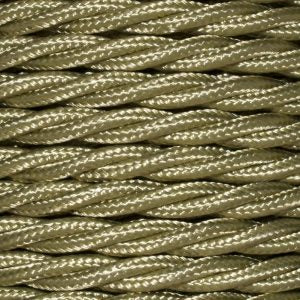 1.5mm Core Decorative Braided Fabric Flex  - 1 Metre Length  - NUGGET TWIST