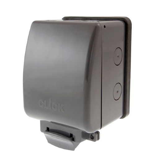 Scolmore OA035AG - 1 Gang 13A DP Switched Socket IP66 Weatherproof Unit Essentials Scolmore - Sparks Warehouse