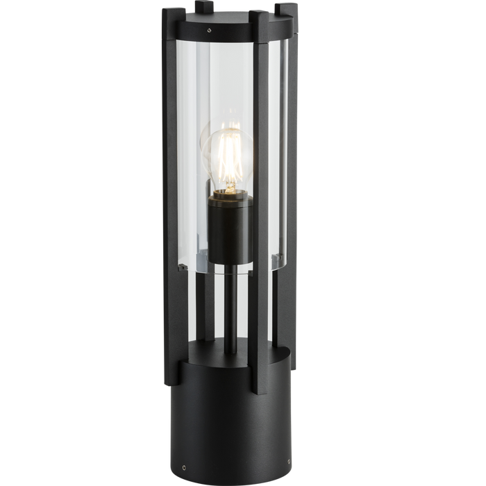 Knightsbridge OLG1P IP54 E27 Cylinder Outdoor Pedestal - 500mm Bollard Knightsbridge - Sparks Warehouse