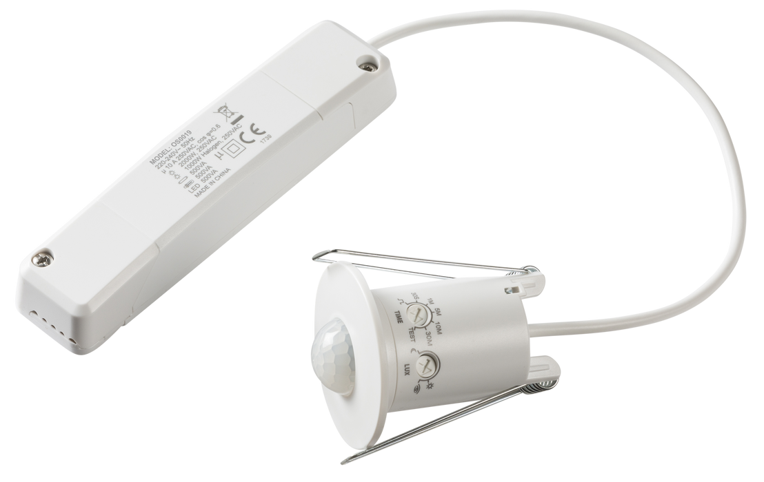 Knightsbridge OS0019 IP20 Mini 360 Degree PIR Sensor with Power Module - Recess Mounting ML Knightsbridge - Sparks Warehouse