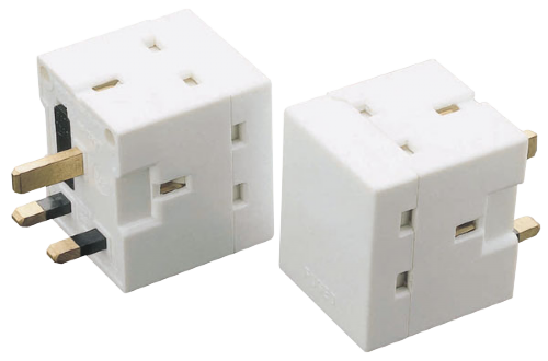 Scolmore PA042A - 3 Way, 13A Adaptor Fused. Resilient Essentials Scolmore - Sparks Warehouse