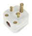 Scolmore PA165 - 2A Round Pin Plug - White Essentials Scolmore - Sparks Warehouse