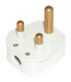Scolmore PA166 - 5A Round Pin Plug - White Essentials Scolmore - Sparks Warehouse