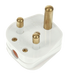 Scolmore PA167 - 15A Round Pin Plug - White Essentials Scolmore - Sparks Warehouse