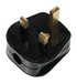 Scolmore PA310 - 13A Resilient Plug Top (13A Fused) Fast Grip - Black Essentials Scolmore - Sparks Warehouse