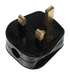 Scolmore PA311 - 13A Resilient Plug Top (3A Fused) Fast Grip - Black Essentials Scolmore - Sparks Warehouse