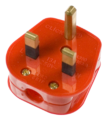 Scolmore PA380RD - 13A Fused Non-Standard Plug - Red MODE Accessories Scolmore - Sparks Warehouse