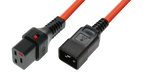 Scolmore PC1293W - C19 IEC Lock® to C20 Plug 3 x 1.50mm 2.0m - Orange Essentials Scolmore - Sparks Warehouse