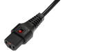 Scolmore PC979W - C13 IEC Lock® to Free End 3 x 1.00mm 3.0m - Black Essentials Scolmore - Sparks Warehouse