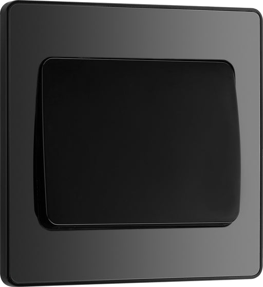 BG Evolve - PCDBC12WB - Black Chrome (Black) Single Light Switch, 20A 16AX, 2 Way, Wide Rocker BG - Evolve - Screwless Black Nickel BG - Sparks Warehouse