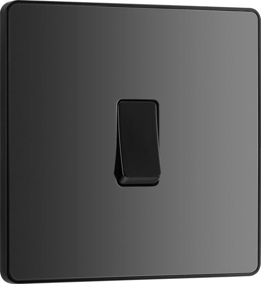 BG Evolve - PCDBC13B - Black Chrome (Black) Single Intermediate Light Switch, 20A 16AX BG - Evolve - Screwless Black Nickel BG - Sparks Warehouse