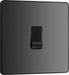 BG Evolve - PCDBC14B - Black Chrome (Black) Single Press Switch, 10A BG - Evolve - Screwless Black Nickel BG - Sparks Warehouse