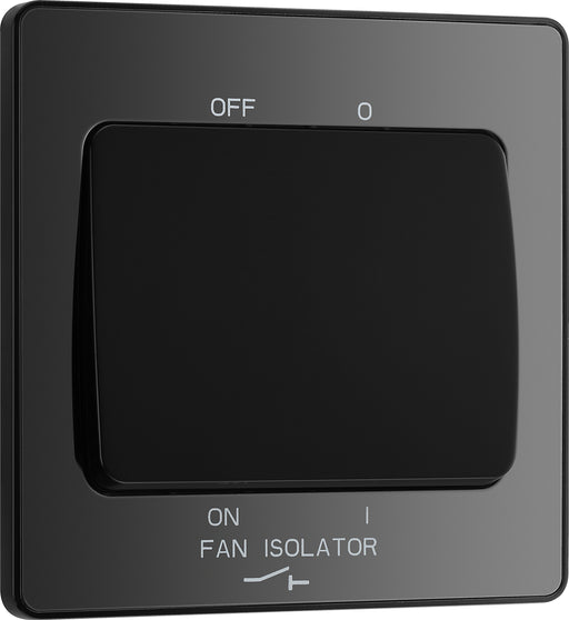 BG Evolve - PCDBC15B - Black Chrome (Black) Fan Isolator Switch, 10A Triple Pole BG - Evolve - Screwless Black Nickel BG - Sparks Warehouse