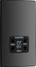 BG Evolve - PCDBC20B - Black Chrome (Black) Dual Voltage Shaver Socket 115/240V BG - Evolve - Screwless Black Nickel BG - Sparks Warehouse