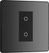 BG Evolve - PCDBCTDM1B - Black Chrome (Black) 200W Single Touch Dimmer Switch, 2-Way Master BG - Evolve - Screwless Black Nickel BG - Sparks Warehouse