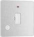 BG Evolve - PCDBS54W - Brushed Steel (White) Unswitched 13A Fused Connection Unit With Power LED Indicator, And Flex Outlet BG - Evolve - Screwless Brushed Steel BG - Sparks Warehouse