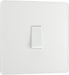 BG Evolve - PCDCL12W - Pearlescent White (White) Single Light Switch, 20A 16AX, 2 Way BG - Evolve - Screwless Pearl White BG - Sparks Warehouse