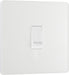 BG Evolve - PCDCL14W - Pearlescent White (White) Single Press Switch, 10A BG - Evolve - Screwless Pearl White BG - Sparks Warehouse