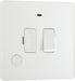 BG Evolve - PCDCL52W - Pearlescent White (White) Switched 13A Fused Connection Unit With Power LED Indicator, And Flex Outlet BG - Evolve - Screwless Pearl White BG - Sparks Warehouse