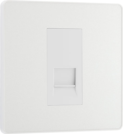 BG Evolve - PCDCLBTM1W - Pearlescent White (White) Single Master Telephone Socket BG - Evolve - Screwless Pearl White BG - Sparks Warehouse