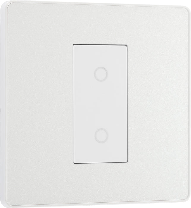 BG Evolve - PCDCLTDS1W - Pearlescent White (White) 200W Single Touch Dimmer Switch, 2-Way Secondary BG - Evolve - Screwless Pearl White BG - Sparks Warehouse