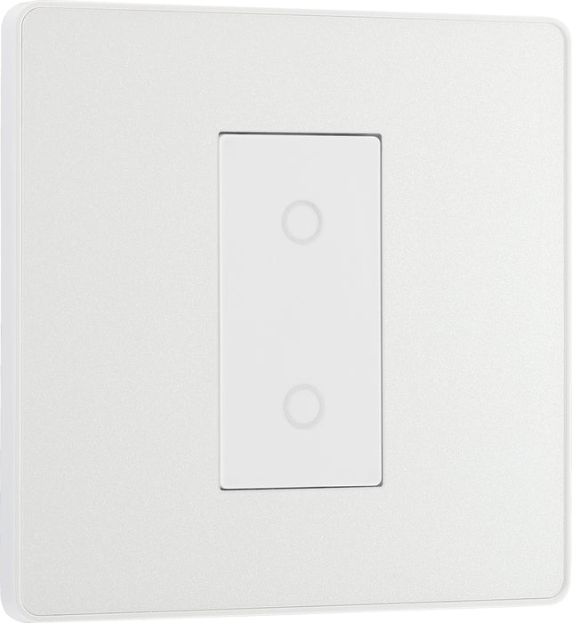 BG Evolve - PCDCLTDS1W - Pearlescent White (White) 200W Single Touch Dimmer Switch, 2-Way Secondary BG - Evolve - Screwless Pearl White BG - Sparks Warehouse