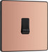 BG Evolve - PCDCP14B - Polished Copper (Black) Single Press Switch, 10A BG - Evolve - Screwless Polished Copper BG - Sparks Warehouse