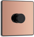 BG Evolve - PCDCP81B - Polished Copper (Black) Trailing Edge LED 200W Single Dimmer Switch, 2-Way Push On/Off BG - Evolve - Screwless Polished Copper BG - Sparks Warehouse
