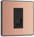 BG Evolve - PCDCPBTM1B - Polished Copper (Black) Single Master Telephone Socket BG - Evolve - Screwless Polished Copper BG - Sparks Warehouse