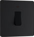 BG Evolve - PCDMB31B - Matt Black (Black) 20A Switch, Double Pole With Power LED Indicator BG - Evolve - Screwless Matt Black BG - Sparks Warehouse