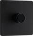 BG Evolve - PCDMB81B - Matt Black (Black) Trailing Edge LED 200W Single Dimmer Switch, 2-Way Push On/Off BG - Evolve - Screwless Matt Black BG - Sparks Warehouse