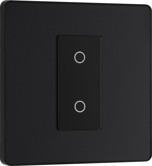 BG Evolve - PCDMBTDS1B - Matt Black (Black) 200W Single Touch Dimmer Switch, 2-Way Secondary BG - Evolve - Screwless Matt Black BG - Sparks Warehouse