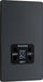 BG Evolve - PCDMG20B - Matt Grey (Black) Dual Voltage Shaver Socket 115/240V BG - Evolve - Screwless Matt Grey BG - Sparks Warehouse