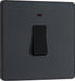 BG Evolve - PCDMG31B - Matt Grey (Black) 20A Switch, Double Pole With Power LED Indicator BG - Evolve - Screwless Matt Grey BG - Sparks Warehouse