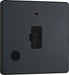 BG Evolve - PCDMG54B - Matt Grey (Black) Unswitched 13A Fused Connection Unit With Power LED Indicator, And Flex Outlet BG - Evolve - Screwless Matt Grey BG - Sparks Warehouse