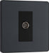 BG Evolve - PCDMG60B - Matt Grey (Black) Single Socket For TV OR FM Co-Axial AERIAL Connection BG - Evolve - Screwless Matt Grey BG - Sparks Warehouse