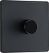 BG Evolve - PCDMG81B - Matt Grey (Black) Trailing Edge LED 200W Single Dimmer Switch, 2-Way Push On/Off BG - Evolve - Screwless Matt Grey BG - Sparks Warehouse