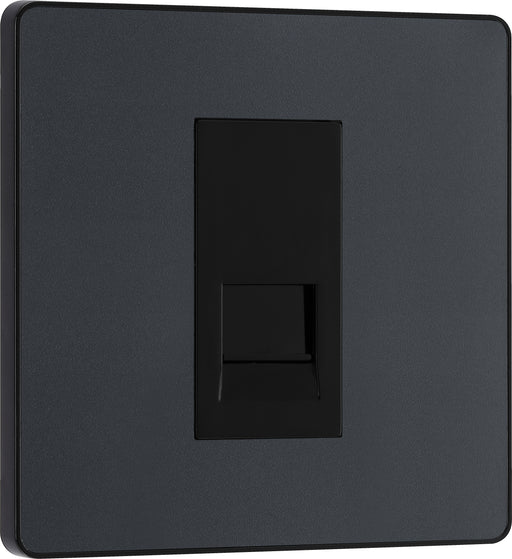 BG Evolve - PCDMGBTM1B - Matt Grey (Black) Single Master Telephone Socket BG - Evolve - Screwless Matt Grey BG - Sparks Warehouse