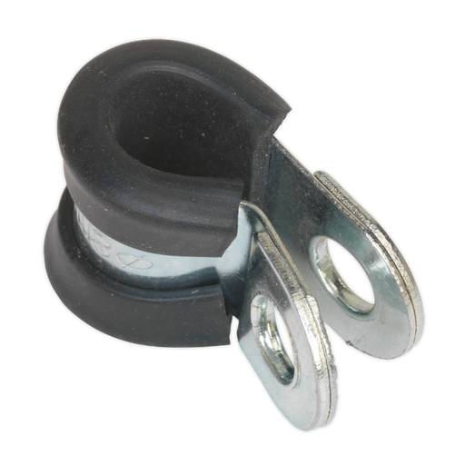 Sealey - PCJ8 P-Clip Rubber Lined Ø8mm Pack of 25 Consumables Sealey - Sparks Warehouse