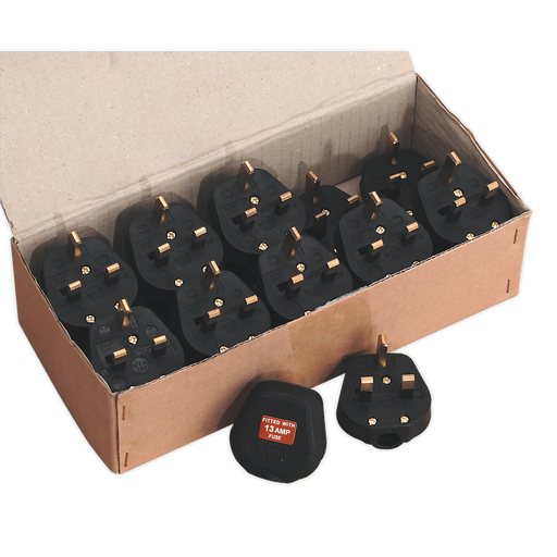 Sealey - PL13/320 Plug 13Amp Pack of 20 Consumables Sealey - Sparks Warehouse