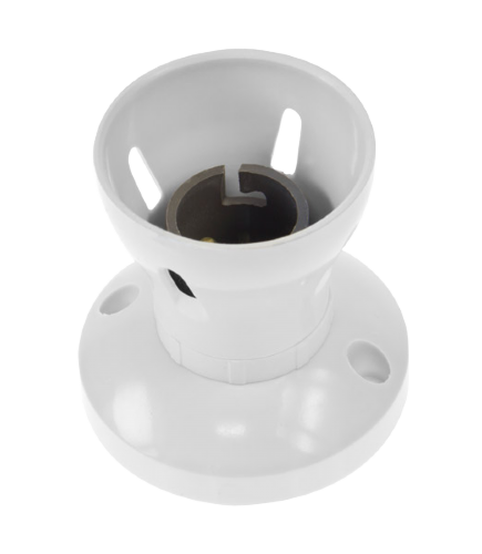 Scolmore PRC007 - T2 BC Batten Lampholder H.O. Skirt Essentials Scolmore - Sparks Warehouse