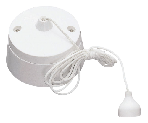 Scolmore PRC009 - 10AX 2 Way Ceiling Pull Cord Switch Essentials Scolmore - Sparks Warehouse