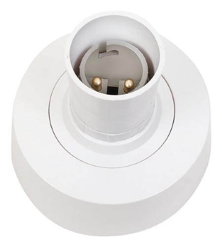 Scolmore PRC015 - T2 BC Loop-In Batten Lampholder With Straight Skirt Essentials Scolmore - Sparks Warehouse