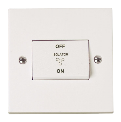 Scolmore PRW020 - 3 Pole 10A Fan Isolator Switch Polar Accessories Scolmore - Sparks Warehouse
