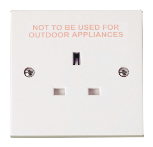 Scolmore PRW030EX - 1 Gang 13A Socket Outlet - Printed ‘External Use Only’ Polar Accessories Scolmore - Sparks Warehouse