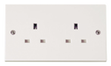Scolmore PRW032 - 2 Gang 13A Socket Outlet Polar Accessories Scolmore - Sparks Warehouse