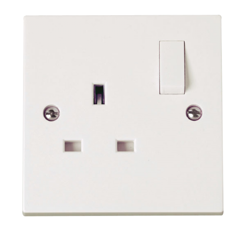 Scolmore PRW035 - 1 Gang 13A DP Switched Socket Outlet Polar Accessories Scolmore - Sparks Warehouse