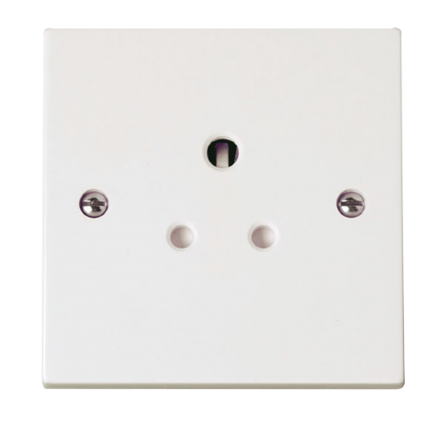 Scolmore PRW038 - 1 Gang 5A Round Pin Socket Outlet Polar Accessories Scolmore - Sparks Warehouse