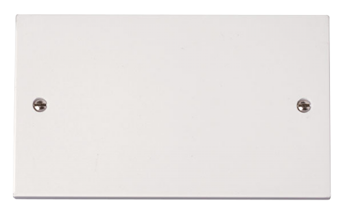 Scolmore PRW061 - 2 Gang Blank Plate Polar Accessories Scolmore - Sparks Warehouse